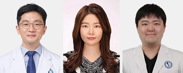 노성현 교수, 유현진  전공의, 이원재 임상강사